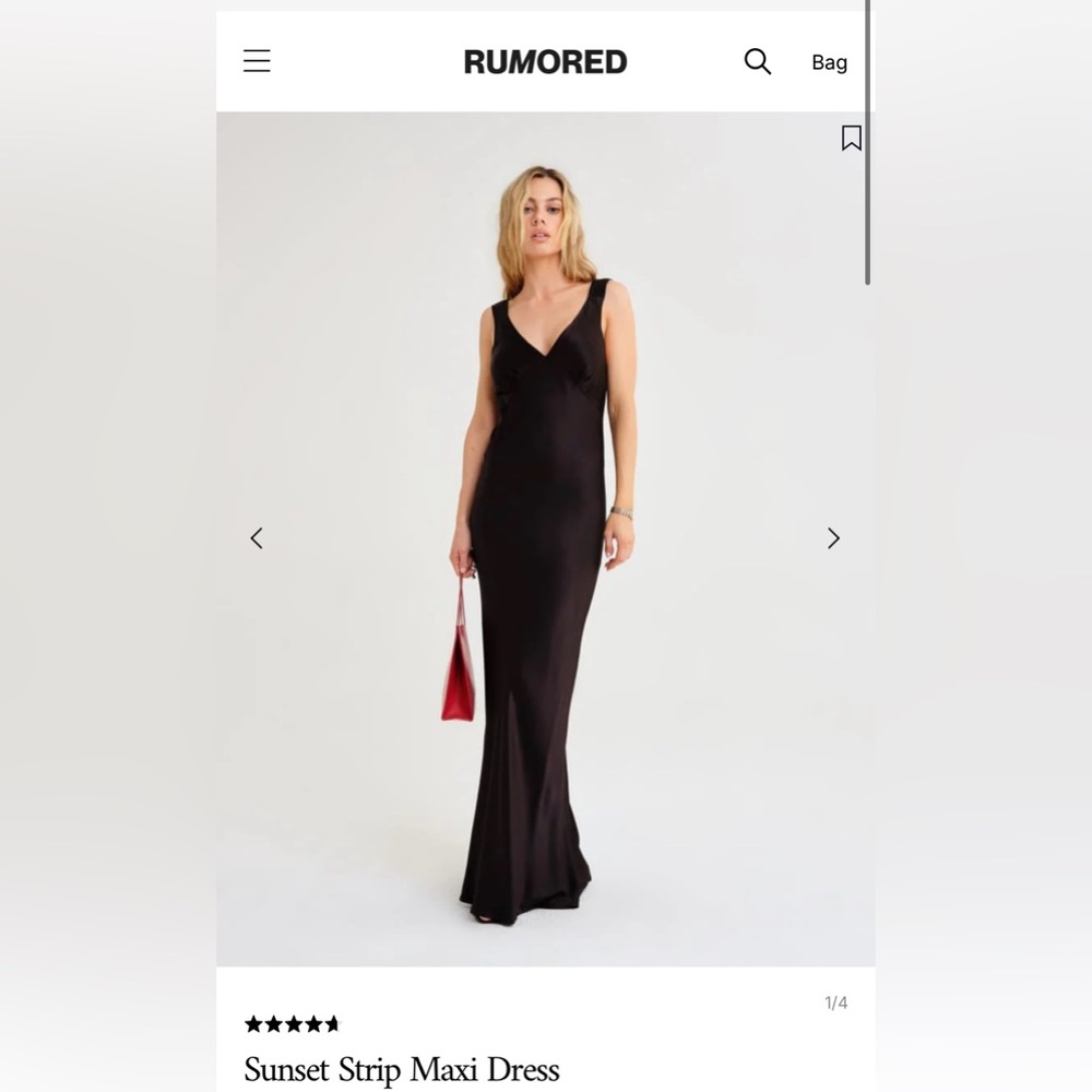 Rumored Maxi Black Dress